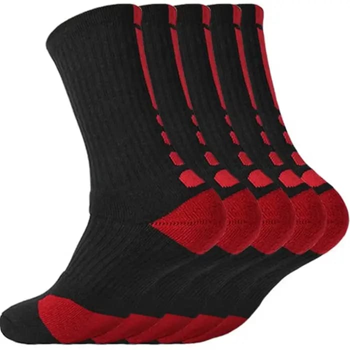 Ensemble de chaussettes de sport en coton avec éponge amortissante pour hommes et femmes, basket-bal