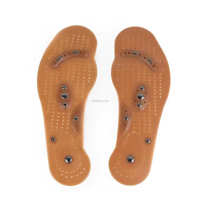 Acupression sur pied chaussures semelle intérieure aimant Massage semelles en Silicone pour hommes m