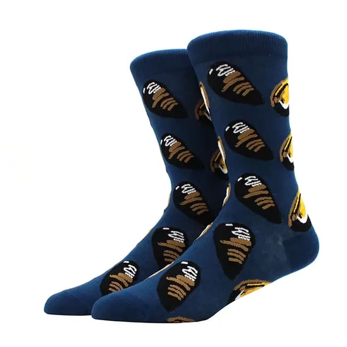 Hommes heureux amusant chaussettes impression art mignon printemps animal chaussettes panda vache mo