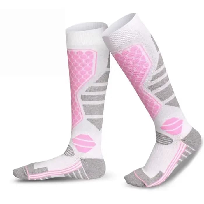 Chaussettes de ski professionnelles pour hommes et femmes, chaussettes longues épaisses et chaudes p