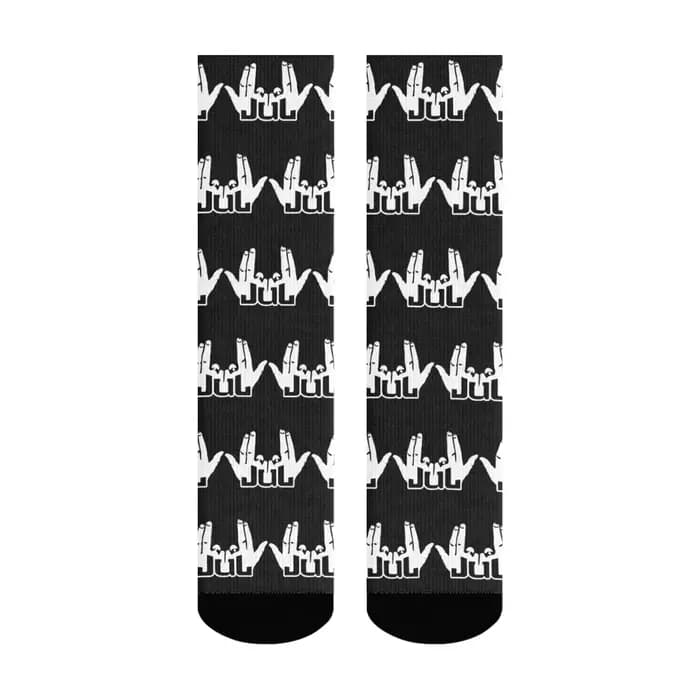 Une paire de chaussettes de rappeur Jul France, accessoires de style hip-hop Harajuku, nouveauté, ch
