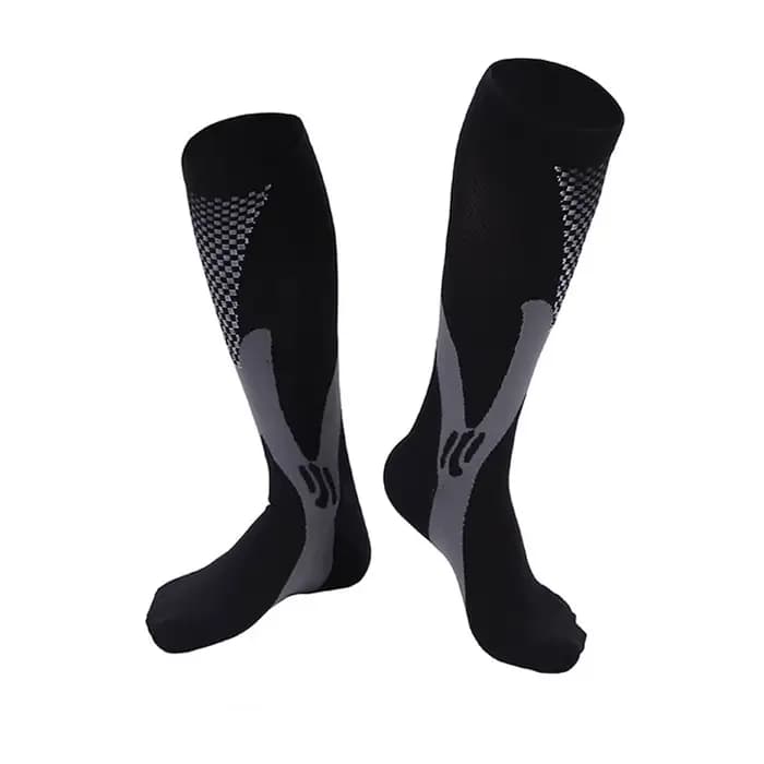 Chaussettes de compression unisexes pour hommes et femmes, longues cuisses, football, football, spor