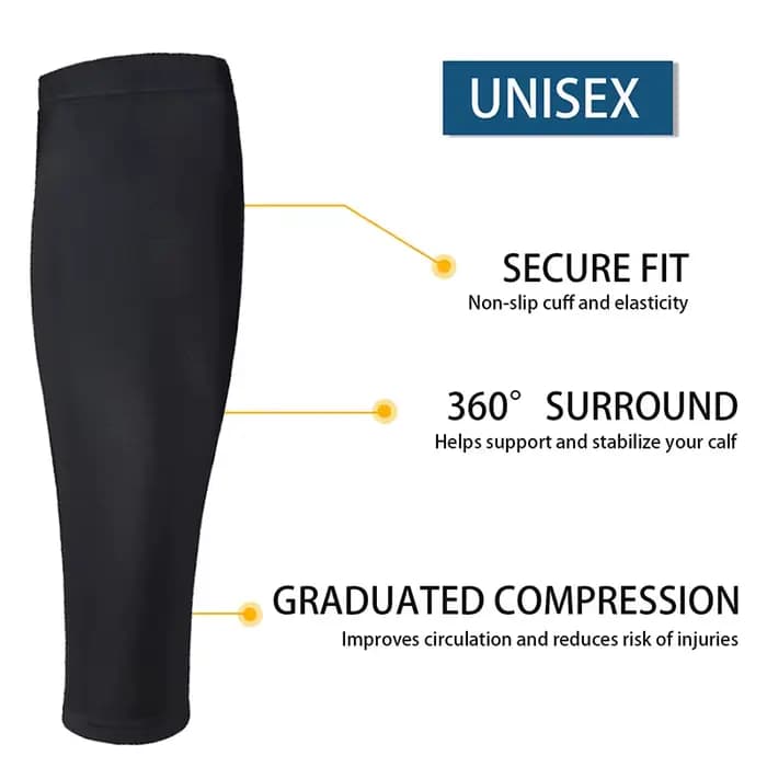 GOUNOD – manchon de Compression pour hommes et femmes, 1 paire/5 paires, support de mollet, chausset