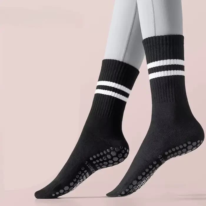 Chaussettes de sport en silicone pour homme, respirantes, pour football, basket-ball, course à pied,