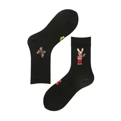 Forêt conte de fées chaussettes automne conte de fées Animal nouveau produit personnalité Jacquard A