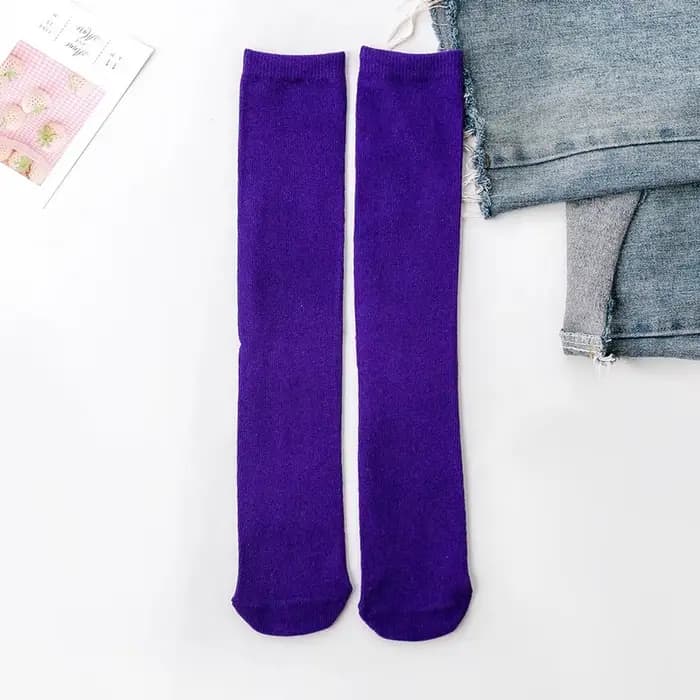 Chaussettes hautes pour enfants, garçons et filles, chaussettes longues pour uniforme scolaire, chau