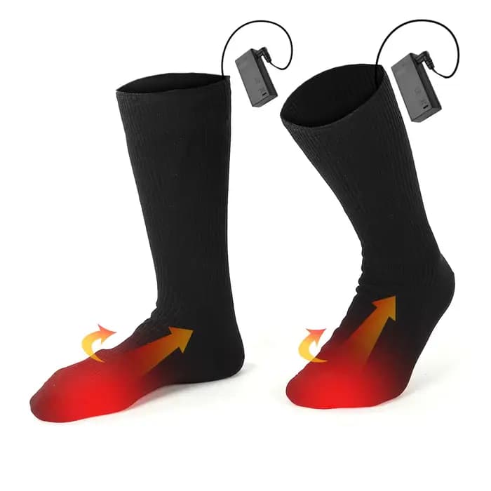 Chaussettes chauffantes électriques chaussettes chauffantes électriques hommes femmes batterie therm