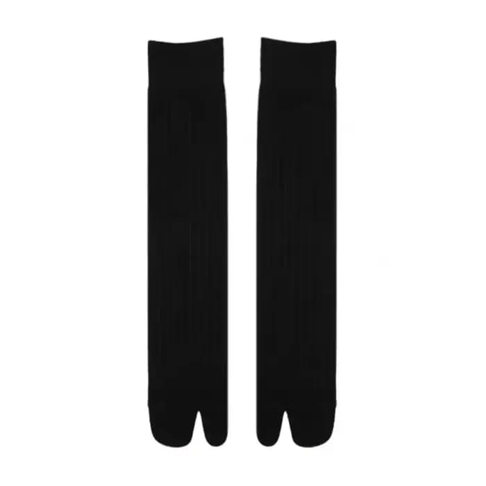 Deux chaussettes Parker en coton à la mode, Harajuku, rétro, rayé, japonais, Tabi, optique, fil gros