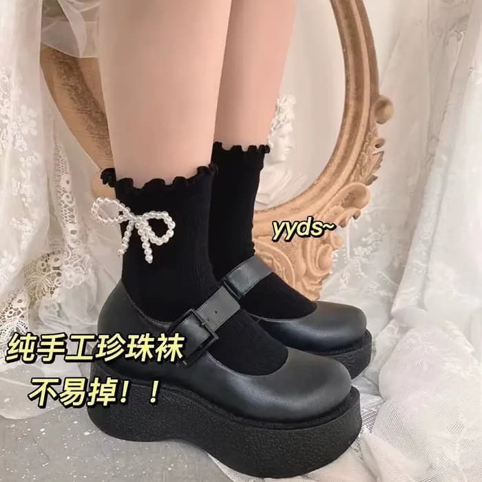 Chaussettes en coton pour femmes, fines, mignonnes, douces, Kawaii, Lolita, Harajuku, chaussettes d'