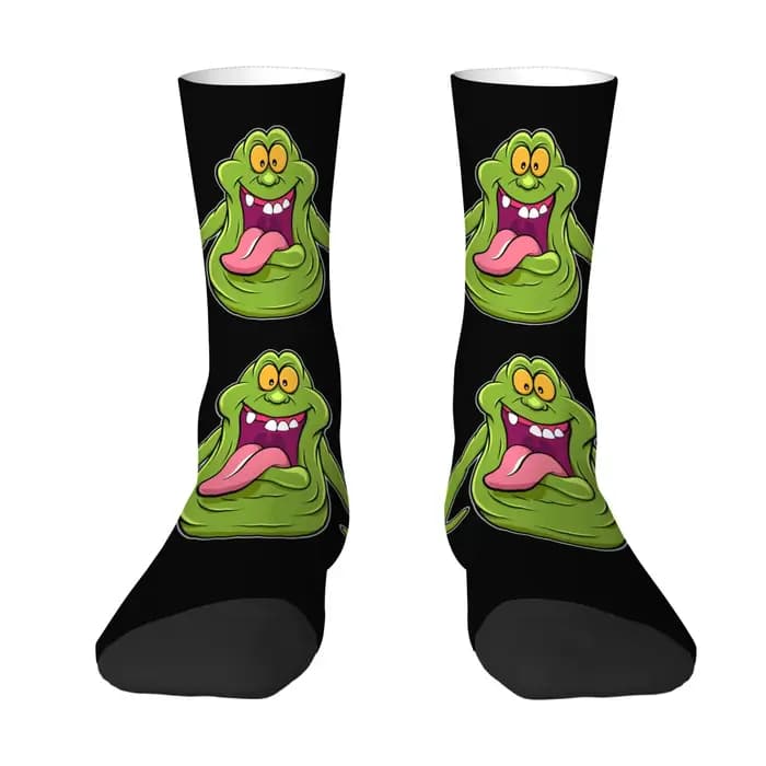 Chaussettes mi-mollet pour hommes, imprimées avec des personnages de dessins animés, chics, tendance