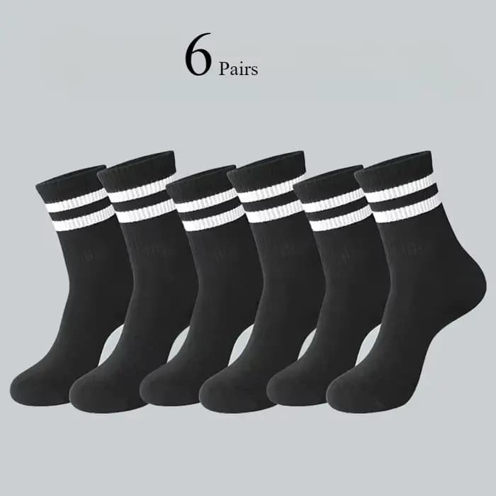 Hommes femmes chaussettes rayées mode couleur doux confortable absorbant la sueur respirant amoureux