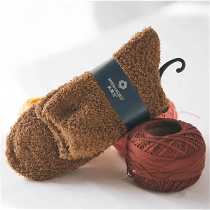 Chaussettes chaudes et moelleuses pour hommes, chaussettes d'hiver douces et élastiques en velours d