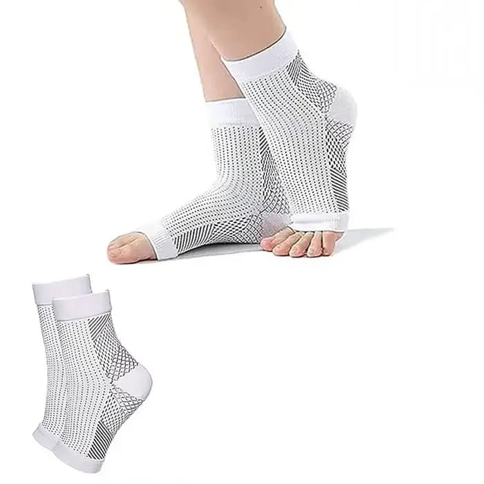 1 paire de chaussettes de neuropathie pour femmes/hommes, attelle de cheville, chaussettes de Compre