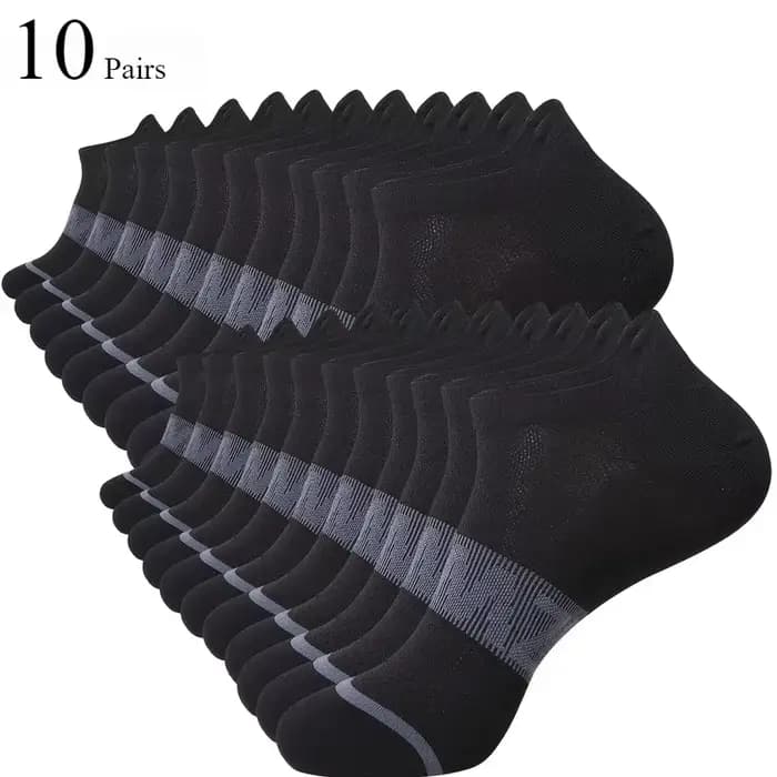 10/ 20 paires de chaussettes chaussettes courtes pour hommes absorbant la sueur et odorantes chausse
