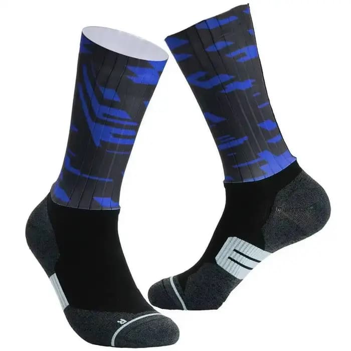 Chaussettes de cyclisme colorées pour hommes et femmes, mi-mollet, évacuant l'humidité, respirantes,