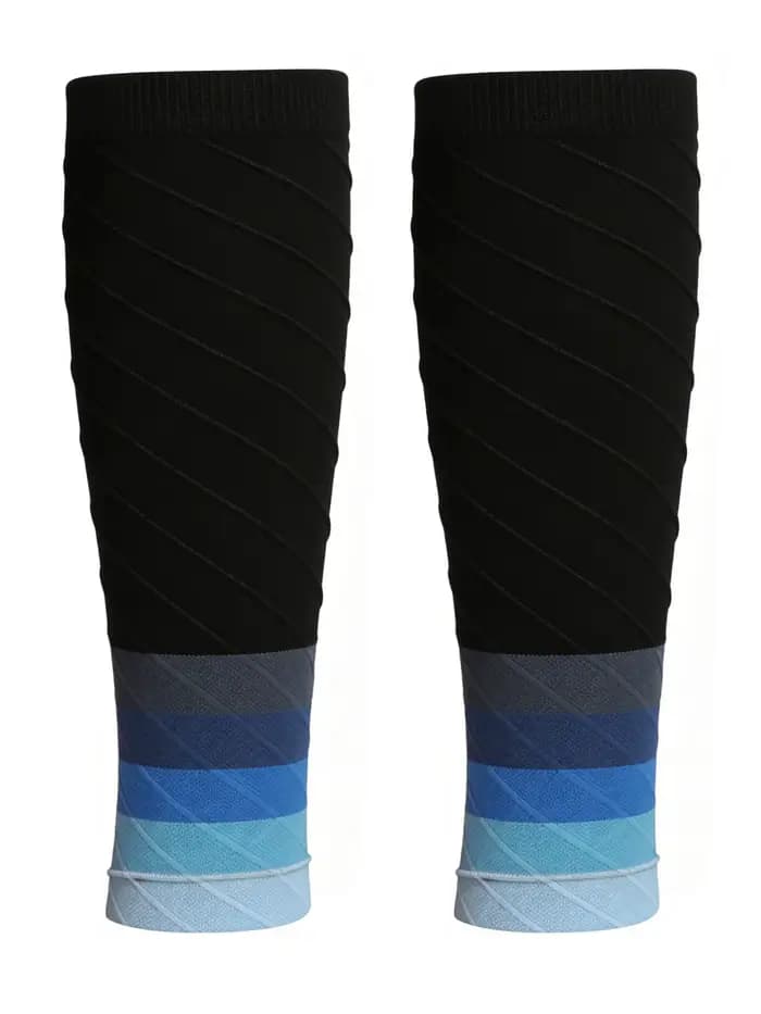 Manchons de compression de soutien de mollet pour femmes et hommes, chaussettes de course, sans pied