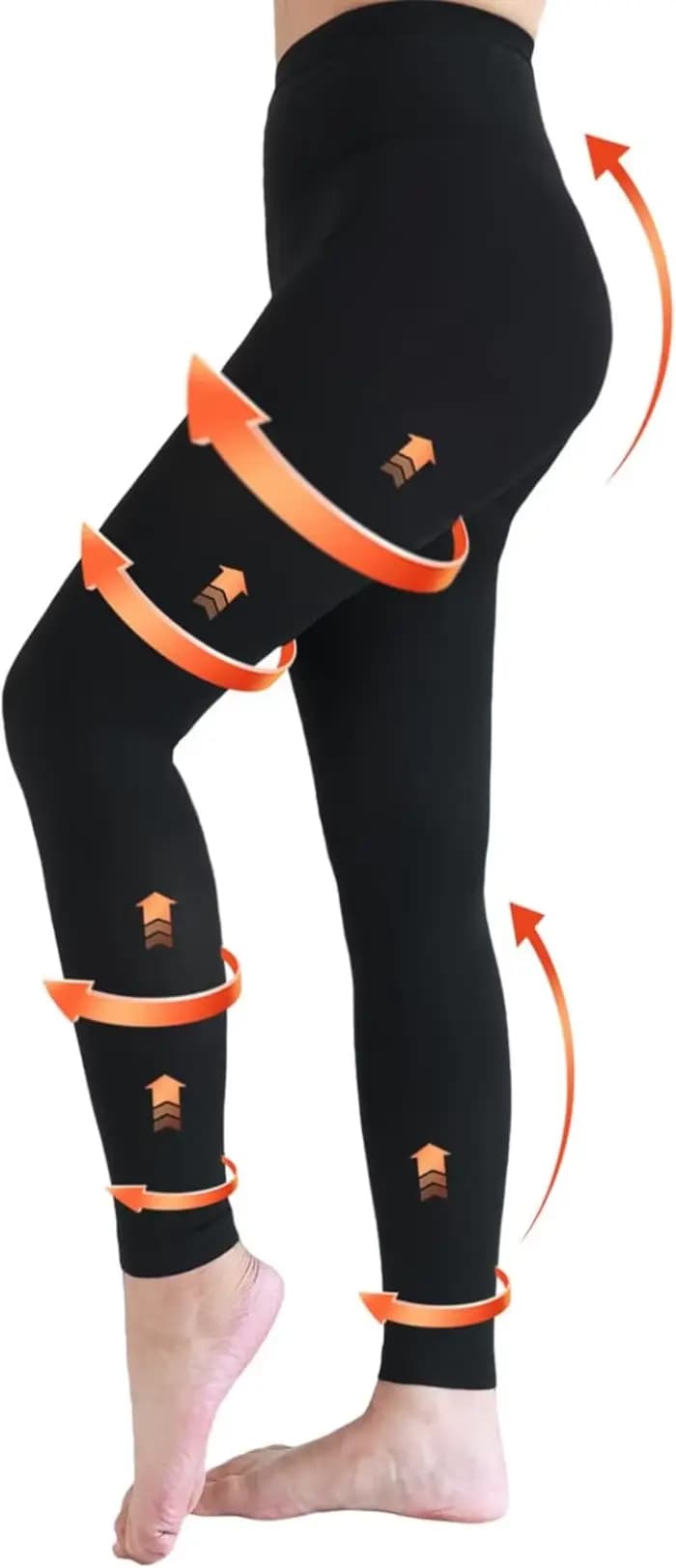 Collants de Compression médicaux 22-32mmHg, soutien gradué, Leggings sans pieds pour œdème, varices,