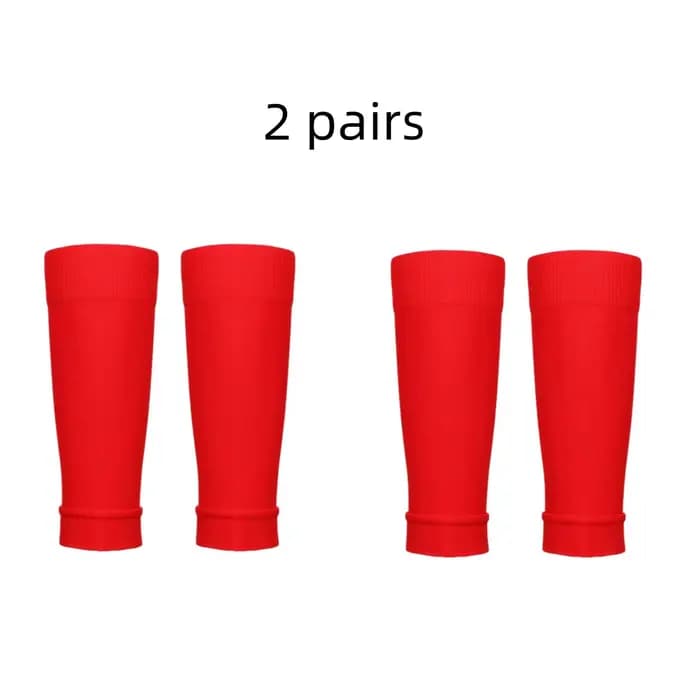 2 paires de protège-jambes de sport, chaussettes de mollet, chaussettes de compression et protège-ja
