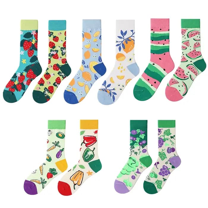 【5 paires】 Chaussettes originales AB Tide pour homme et femme, chaussettes colorées en coton, chauss
