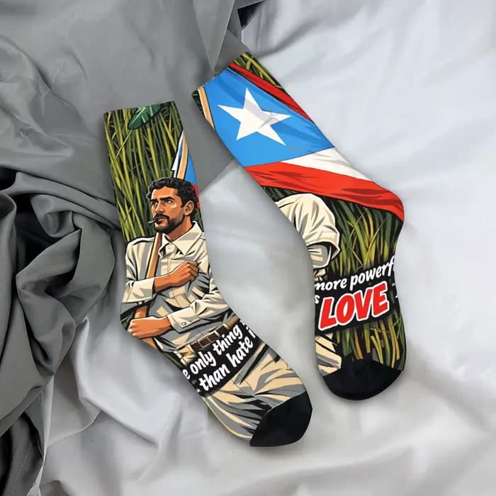 Chaussettes pour femmes et hommes, la seule chose plus puissante que la haine, c'est l'amour, chauss