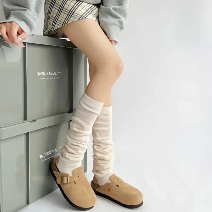 Chaussettes de pied pour salle d'enseignement de nuit, tuyau d'automne pour femmes, chauffe-jambes g