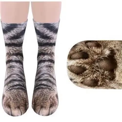 Chaussettes en coton pour femmes, chaussettes amusantes imprimées d'animaux, Kawaii, mignonnes, déco