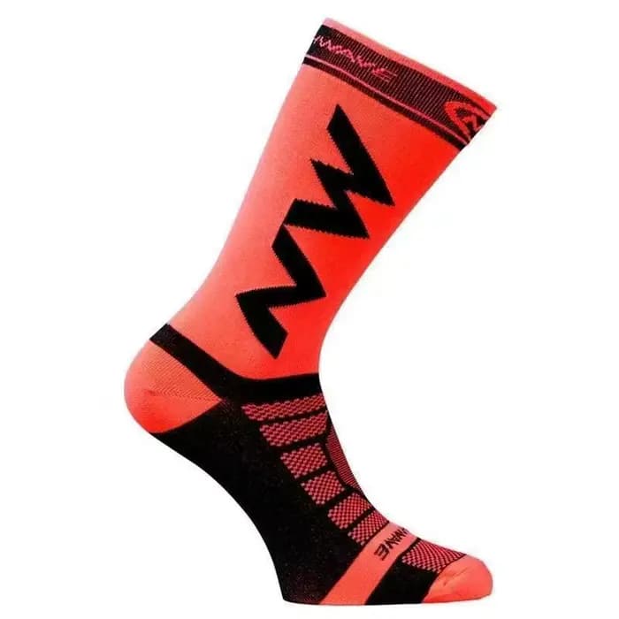 Chaussettes de cyclisme respirantes à compression pour hommes et femmes, chaussettes de vélo de mont