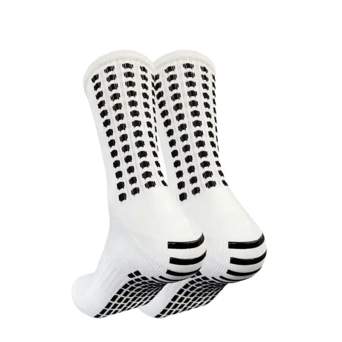 Chaussettes de sport mi-mollet pour hommes, très vendues, avec points antidérapants, fond en boucle 
