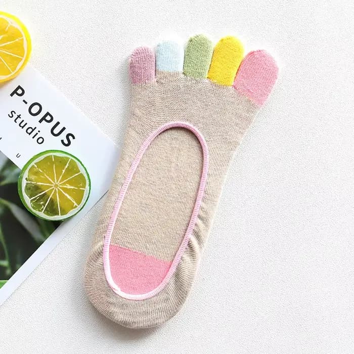 Chaussettes femmes printemps été cinq doigts cheville chaussettes filles cadeau coton orteil chausse