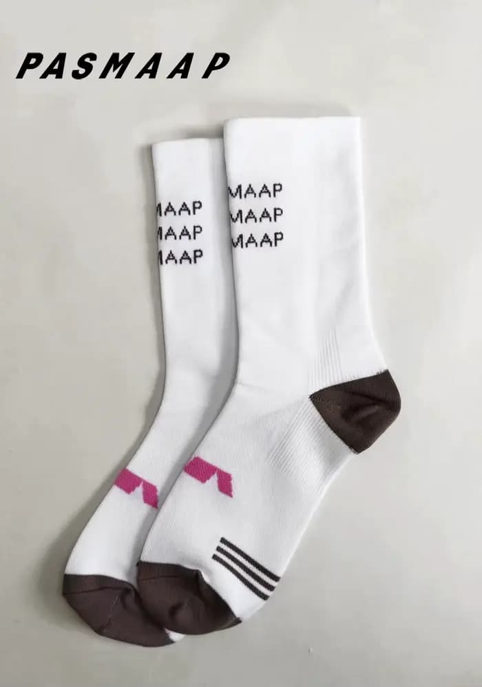 PASMAAP chaussettes de cyclisme professionnelles hommes femmes respirant anti-dérapant chaussettes d