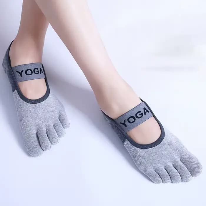 Chaussettes de yoga et de Pilates pour femmes, chaussettes antidérapantes en silicone, chaussettes d