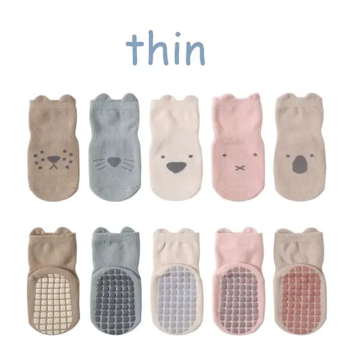 Chaussettes coordonnantes pour nouveau-né, chaussettes pour filles et garçons, bas de sol de dessin 