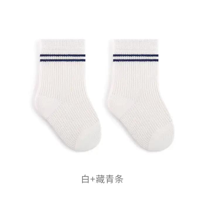 Une paire de chaussettes pour nouveau-nés, chaussettes à Tube Long pour bébés, chaussettes d'été res