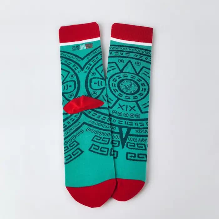 【1 paire】 Chaussettes pour supporters de football, chaussettes en mélange de coton inspirées des équ