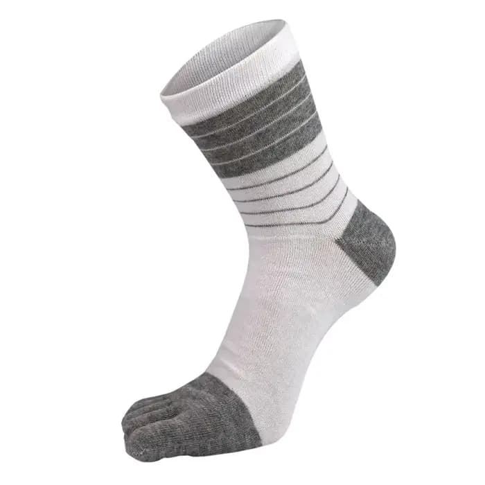 Nouvelles chaussettes à cinq doigts pour homme peigné respirant coloré coton sueur déodorant antibac