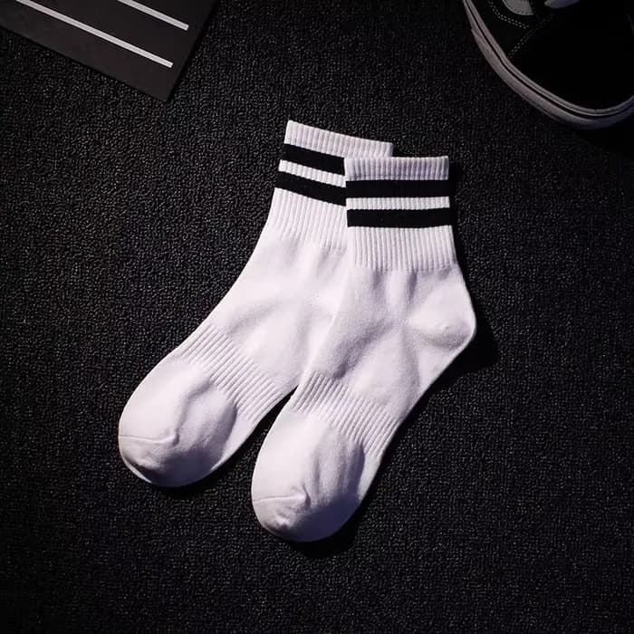 Chaussettes de dehors Courtes en Coton pour Homme et Fille, 100, Blanc, Noir, Vintage, Décontracté, 