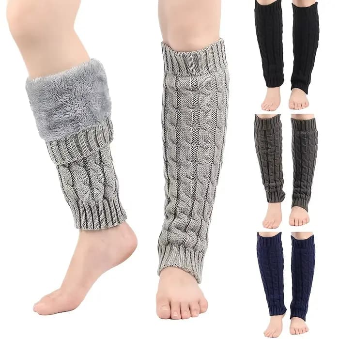 Jambières et chaussettes chaudes doublées de polaire pour femmes élégantes - Chaleur d'hiver extra épaisse