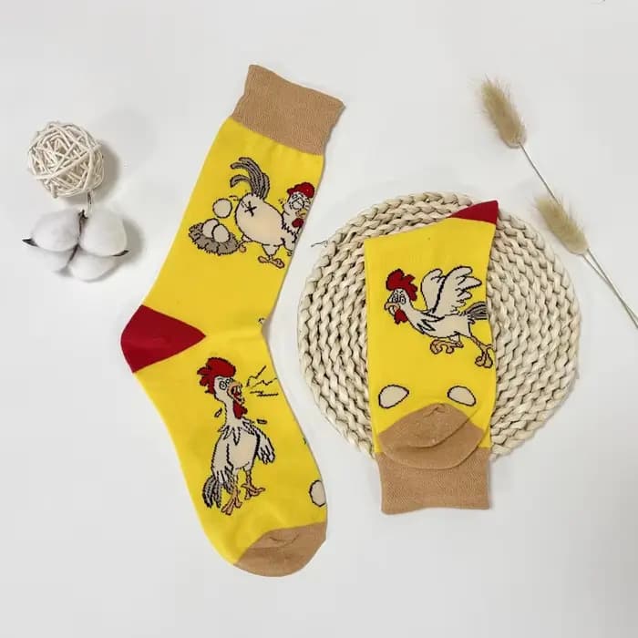 1 paire de chaussettes mi-mollet personnalisées pour hommes
