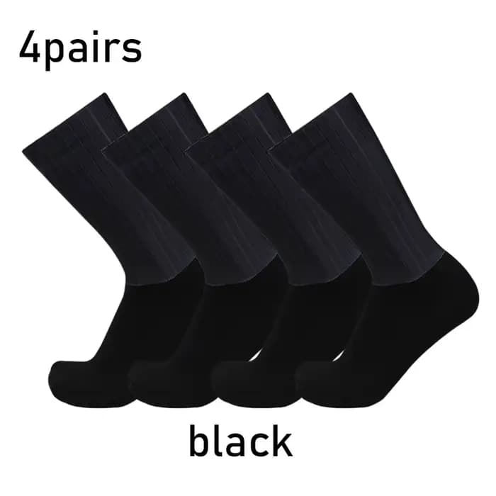 Chaussettes de sport en silicone, 4 paires/ensemble