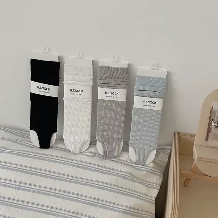 Chaussettes montantes empilables pour femme
