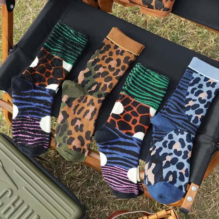 Chaussettes léopard pour femmes