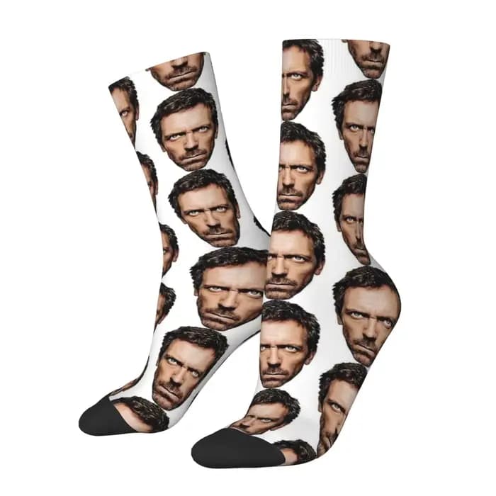 Dr. Gregory House chaussettes automne télévision américaine bas drôle hommes qualité
