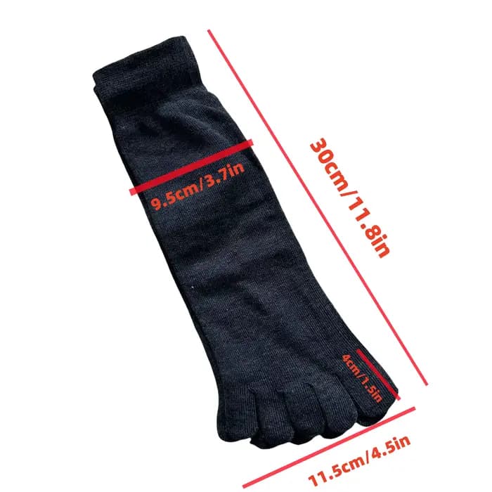 5 paires de chaussettes à cinq doigts pour hommes