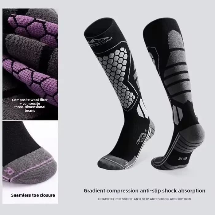 WRELS 1/2/3 paires de chaussettes de ski