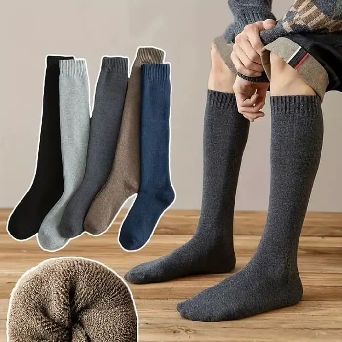 1 paire de chaussettes à tube long pour hommes