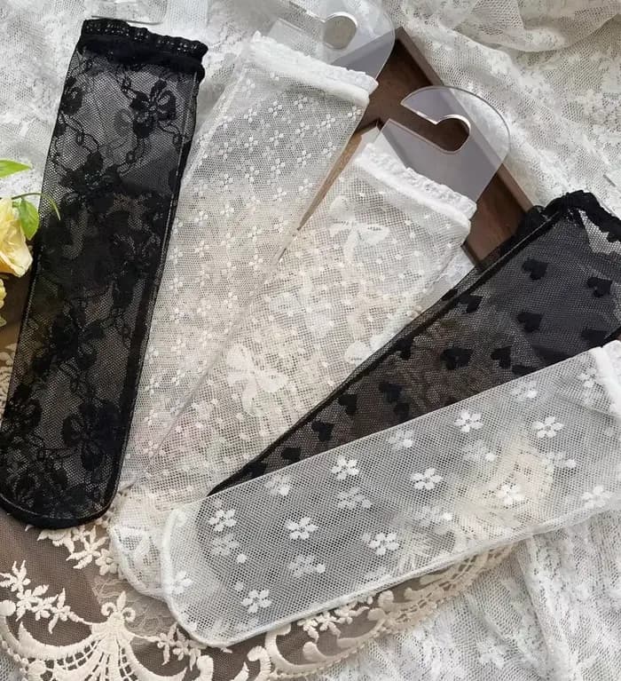 Chaussettes coréennes en dentelle pour filles