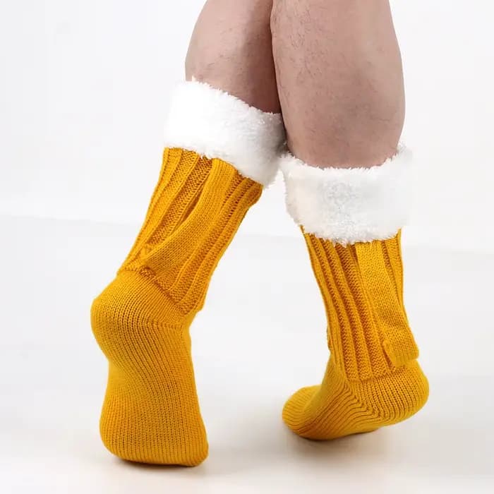 Chaussettes épaisses pour tasse de bière pour femmes et hommes