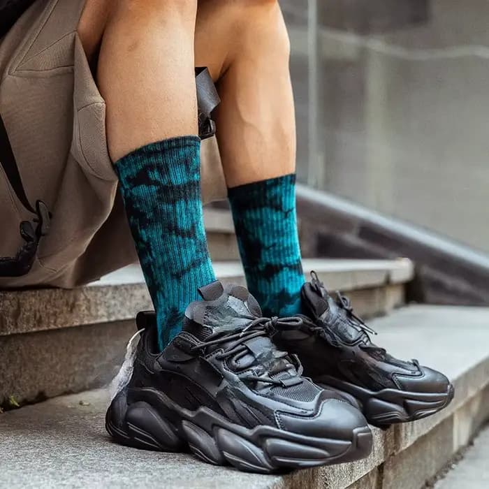 Chaussettes tie-dye pour hommes et femmes