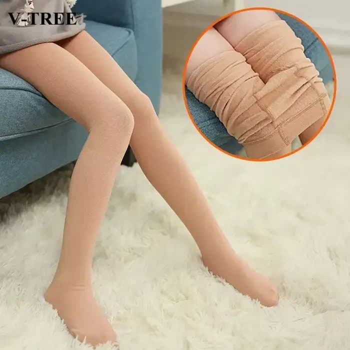 Collants pour filles, bas en polaire pour enfants