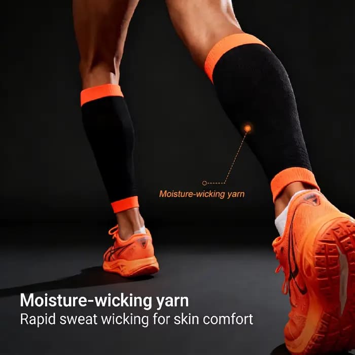 1 paire de manchons de compression élastiques pour mollets